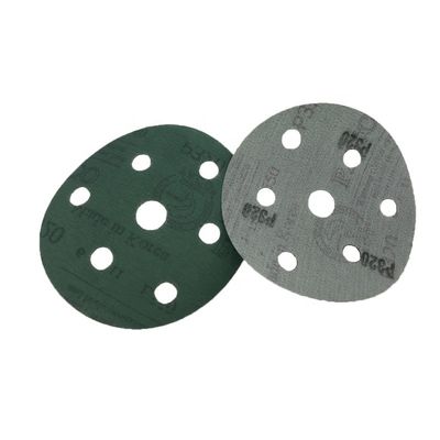 Зеленый круг 5&quot; слипчивые подпертые листы шкурки для молоть